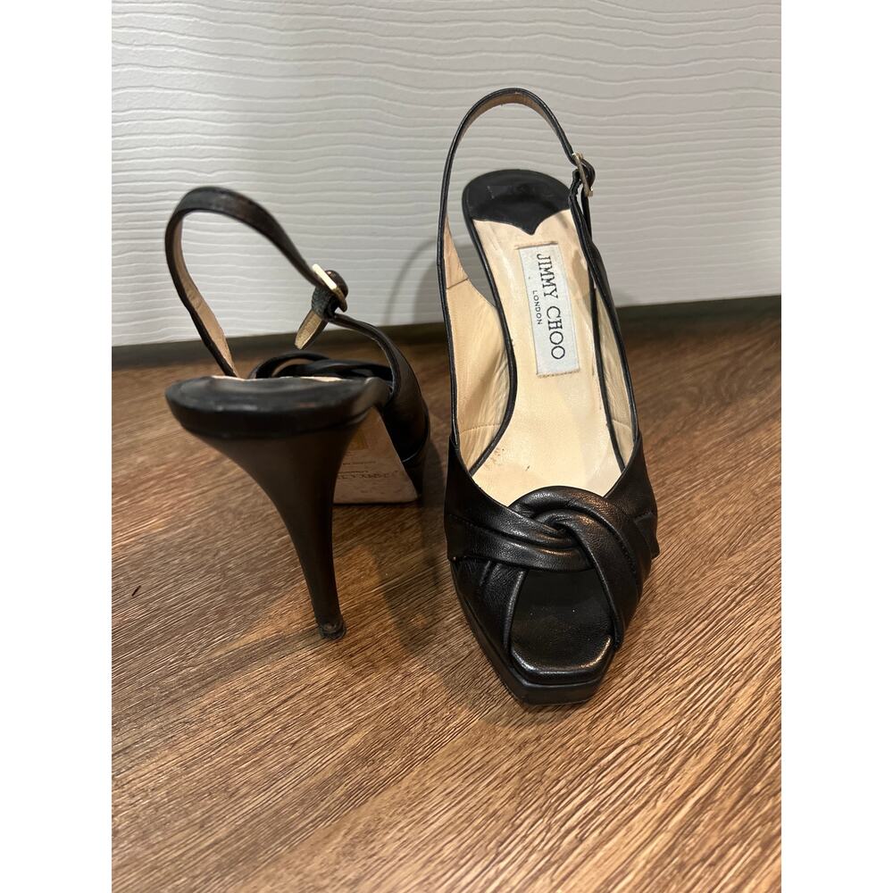 Black Jimmy Choo Stiletto Pumps - Picture 3 of 9